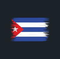 pennello bandiera cuba. bandiera nazionale vettore