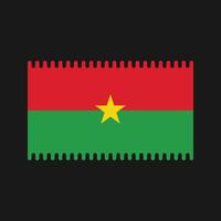 vettore di bandiera del burkina faso. bandiera nazionale