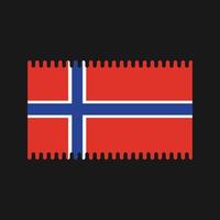 vettore di bandiera della Norvegia. bandiera nazionale