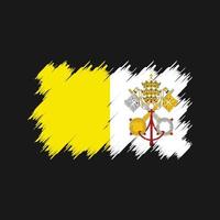 pennello bandiera vaticano. bandiera nazionale vettore