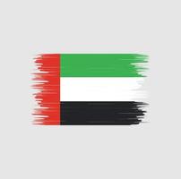 pennello bandiera emirati arabi uniti. bandiera nazionale vettore