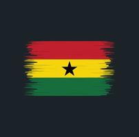 pennello bandiera del ghana. bandiera nazionale vettore