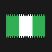 vettore di bandiera nigeria. bandiera nazionale