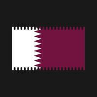 vettore di bandiera del Qatar. bandiera nazionale