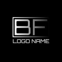 design del logo iniziale bf vettore