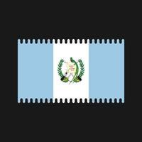 vettore di bandiera del guatemala. bandiera nazionale