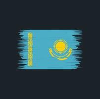pennello bandiera kazakistan. bandiera nazionale vettore