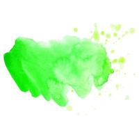 sfondo verde acquerello astratto. spruzzata dell'acquerello vettore