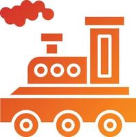 stile icona treno a vapore vettore