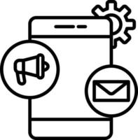 icona del profilo di marketing mobile vettore