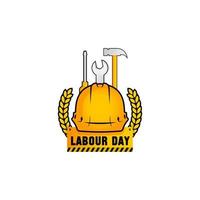 illustrazione vettoriale della festa del lavoro. celebrazione della festa del lavoro. simbolo della festa del lavoro.