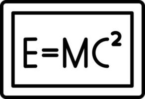 icona del contorno della formula vettore