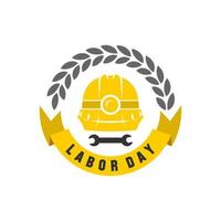 illustrazione vettoriale della festa del lavoro. celebrazione della festa del lavoro. simbolo della festa del lavoro.