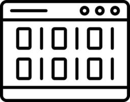 icona del profilo di codifica vettore