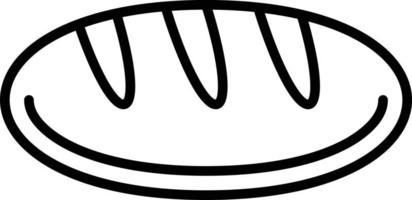 icona del contorno del pane vettore