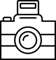 icona del profilo della fotocamera vettore