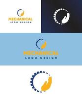 design del logo meccanico vettore