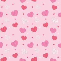 illustrazione vettoriale senza cuciture sfondo rosa. design per amore e relazione, biglietto di San Valentino o giorno del matrimonio.