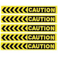 vettore di linea gialla per delimitatore o segnale di avvertimento