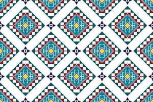 ikat astratto geometrico etnico tessile modello senza cuciture. tappeto in tessuto azteco ornamenti mandala decorazioni tessili carta da parati. vettore di ricamo tradizionale tessile tribale boho nativo della Turchia.