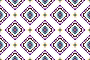 ikat astratto geometrico etnico tessile modello senza cuciture. tappeto in tessuto azteco ornamenti mandala decorazioni tessili carta da parati. vettore di ricamo tradizionale tessile tribale boho nativo della Turchia.