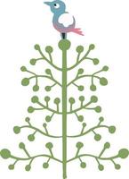 albero da favola in stile cartone animato pianta illustrazione vettoriale