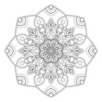 mandala indiano. modello mandala isolato. cornice di sfondo etnico vintage. illustrazione vettoriale