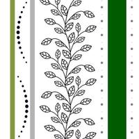 elegante motivo vegetale a foglia su sfondo bianco per carta da parati, tessile, produzione in fabbrica in formato vettoriale eps10