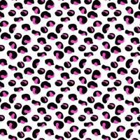 elegante motivo leopardato senza cuciture in nero e rosa. per la progettazione di tessuti, abbigliamento, carta da imballaggio, carta da parati, packaging. illustrazione vettoriale