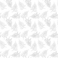 lussureggiante sfondo del fogliame dei tropici. sagome di foglie di palma schizzo linea modello tropicale senza soluzione di continuità. arte vettoriale della giungla. illustrazione esotica disegnata a mano per design estivo, costumi da bagno da spiaggia, tessuto, carta da parati
