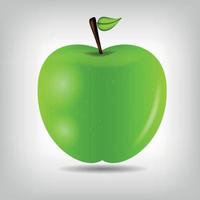illustrazione vettoriale di mela dolce e saporita