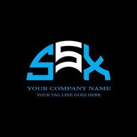 ssx lettera logo design creativo con grafica vettoriale