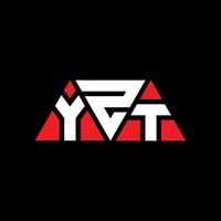 design del logo della lettera del triangolo yzt con forma triangolare. yzt triangolo logo design monogramma. modello di logo vettoriale triangolo yzt con colore rosso. logo triangolare yzt logo semplice, elegante e lussuoso. yzt