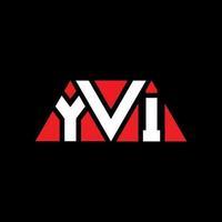 design del logo della lettera del triangolo yvi con forma triangolare. yvi triangolo logo design monogramma. modello di logo vettoriale triangolo yvi con colore rosso. logo triangolare yvi logo semplice, elegante e lussuoso. yvi