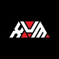 xum triangolo lettera logo design con forma triangolare. monogramma di design del logo triangolo xum. modello di logo vettoriale triangolo xum con colore rosso. xum logo triangolare logo semplice, elegante e lussuoso. xum