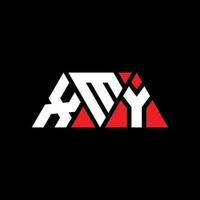xmy triangolo logo design lettera con forma triangolare. monogramma di design del logo del triangolo xmy. modello di logo vettoriale triangolo xmy con colore rosso. logo triangolare xmy logo semplice, elegante e lussuoso. xmy
