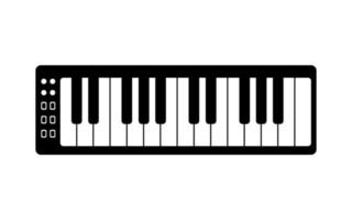 doodle tastiera midi musicale vettore