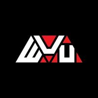 logo della lettera triangolare wuu con forma triangolare. wuu triangolo logo design monogramma. modello di logo vettoriale triangolo wuu con colore rosso. logo triangolare wuu logo semplice, elegante e lussuoso. wuu