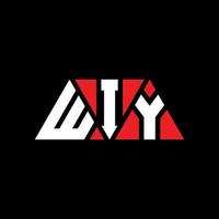 design del logo della lettera triangolare wiy con forma triangolare. monogramma di design del logo del triangolo wiy. modello di logo vettoriale triangolo wiy con colore rosso. logo triangolare wiy logo semplice, elegante e lussuoso. wiy
