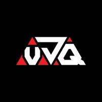 design del logo della lettera del triangolo vjq con forma triangolare. monogramma di design del logo del triangolo vjq. modello di logo vettoriale triangolo vjq con colore rosso. logo triangolare vjq logo semplice, elegante e lussuoso. vjq