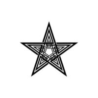 forma a stella per logo, icona, simbolo, pittogramma o elemento di design grafico. illustrazione vettoriale