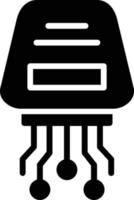 icona del glifo vettoriale di crittografia dei dati