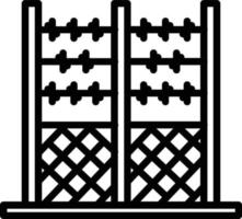icona della linea del vettore di recinzione
