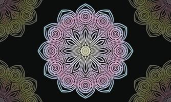 disegno astratto del fondo del modello della mandala. design mandala ornamentale di lusso. vettore