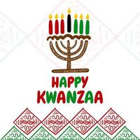 concetto di kwanzaa design piatto vettore