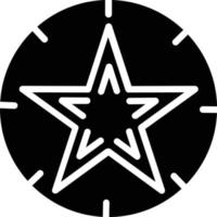 icona del glifo a stella vettore