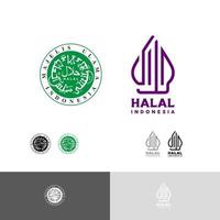 illustrazione vettoriale del logo halal