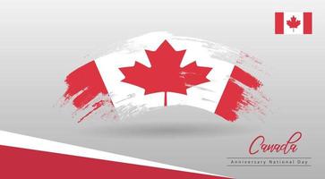 buona giornata nazionale canada. banner, biglietto di auguri, design volantino. disegno del modello di poster vettore