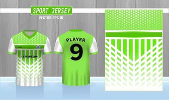 modello di jersey sportivo e t-shirt mockup vettoriale di design in jersey sportivo. design sportivo per calcio, badminton, corse, maglia da gioco.