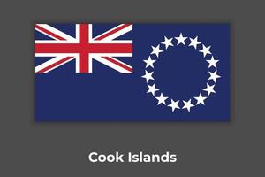 la bandiera nazionale delle isole Cook vettore